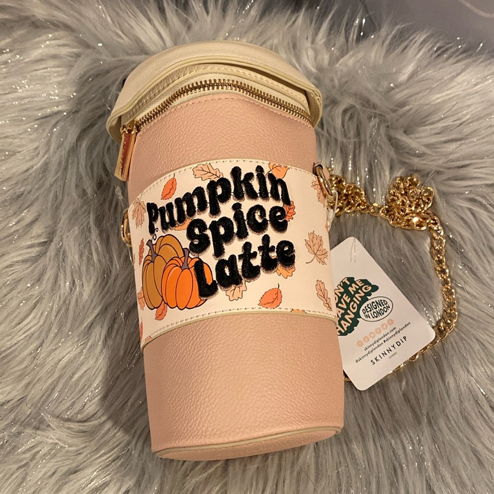 BNWT VIRAL SKINNYDIP Pumpkin Spice Latte Fall Crossbody Bag